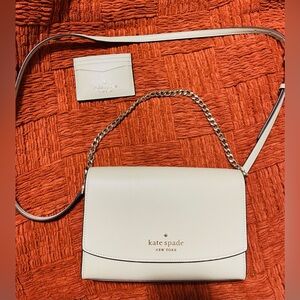 Kate Spade Staci Carson Convertible Crossbody Bag with Chain Strap andCardholder
